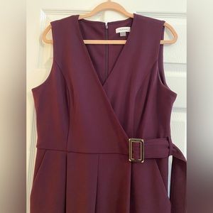 Calvin Klein Sleeveless V-neck Jumpsuit